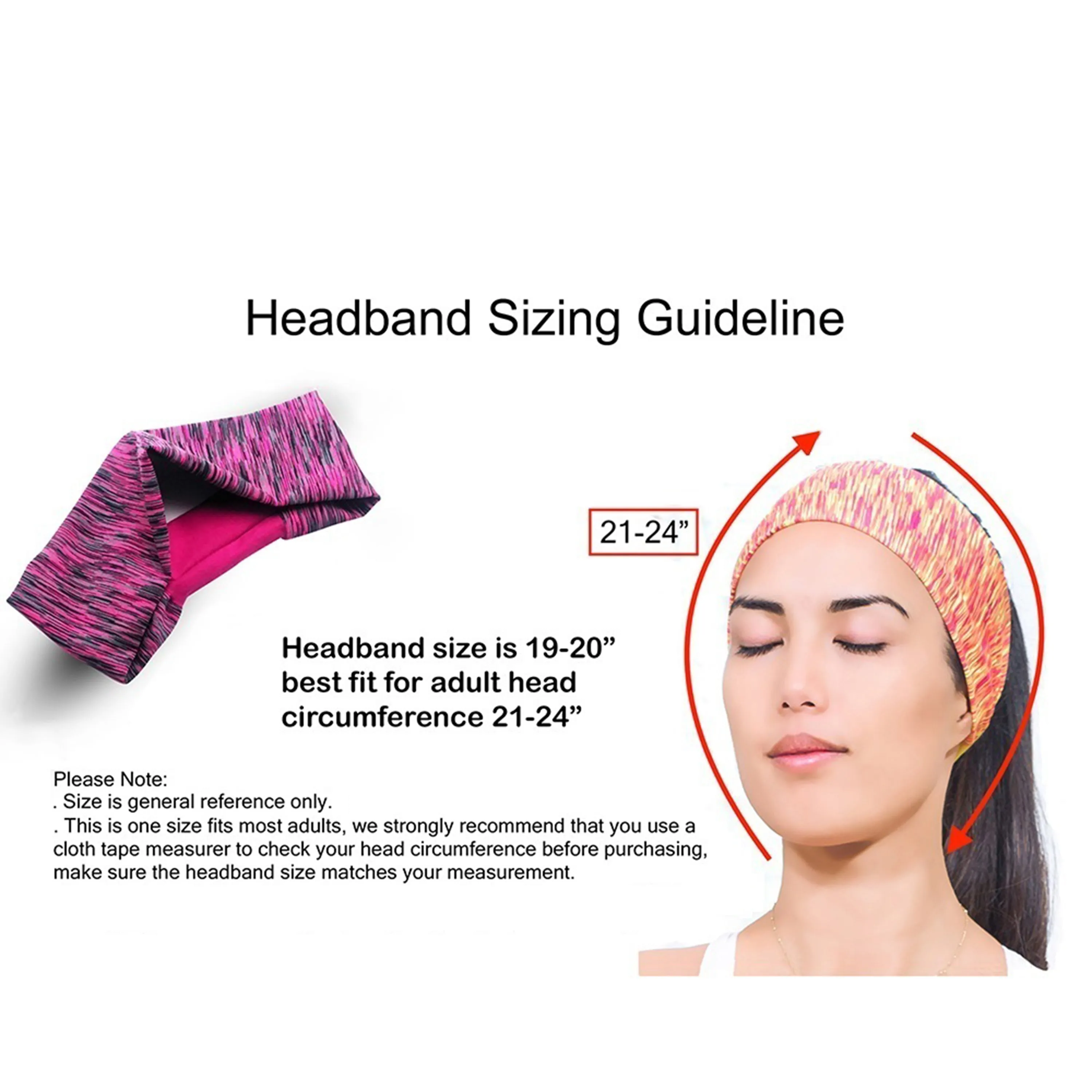 3 Pieces Women Elastic Stretchy Sport Athletic Fitness Headbands
