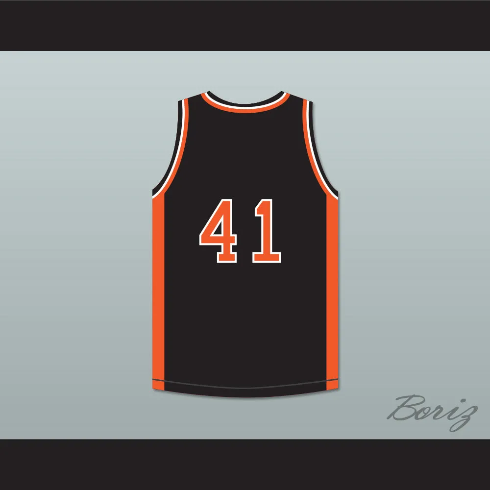 Andre Iguodala 41 Lanphier High School Lions Black Basketball Jersey 3