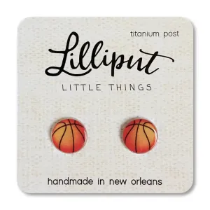 Basketball Post Earrings