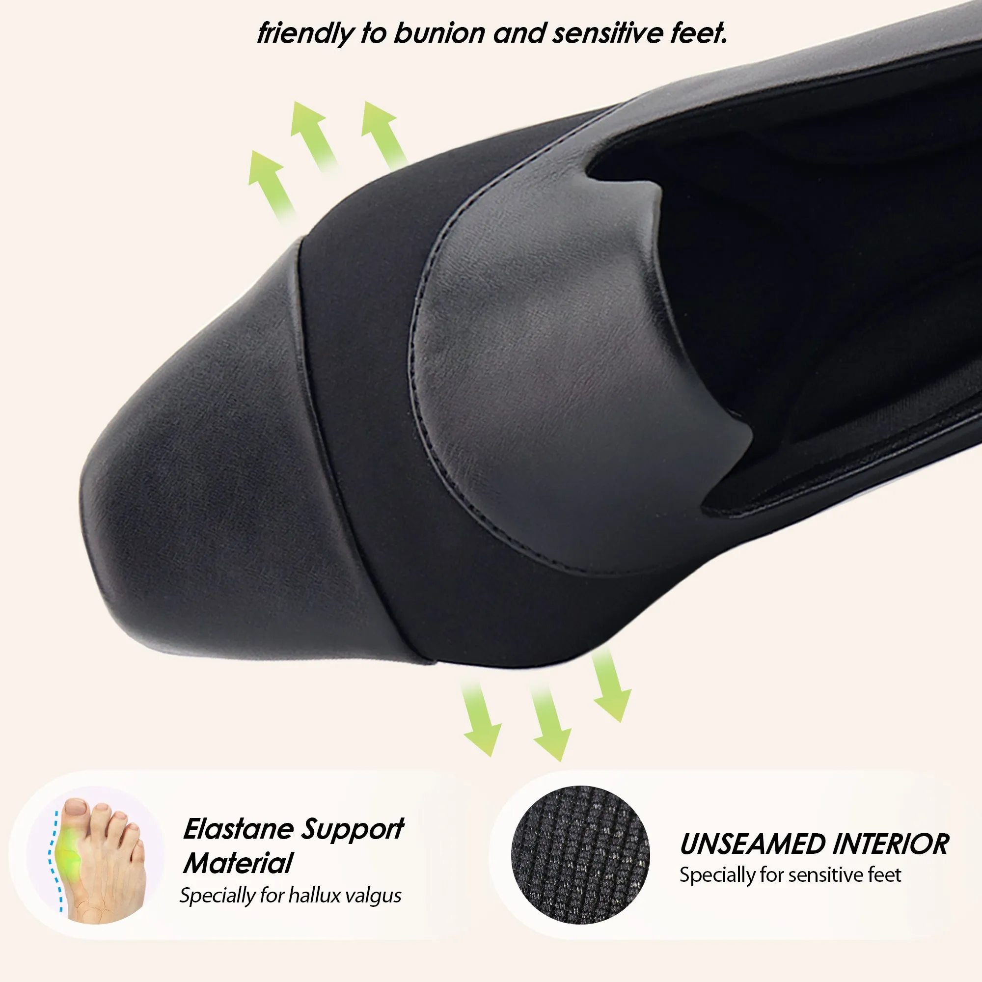 Benassal Office Slip-Ons for Bunions – Women