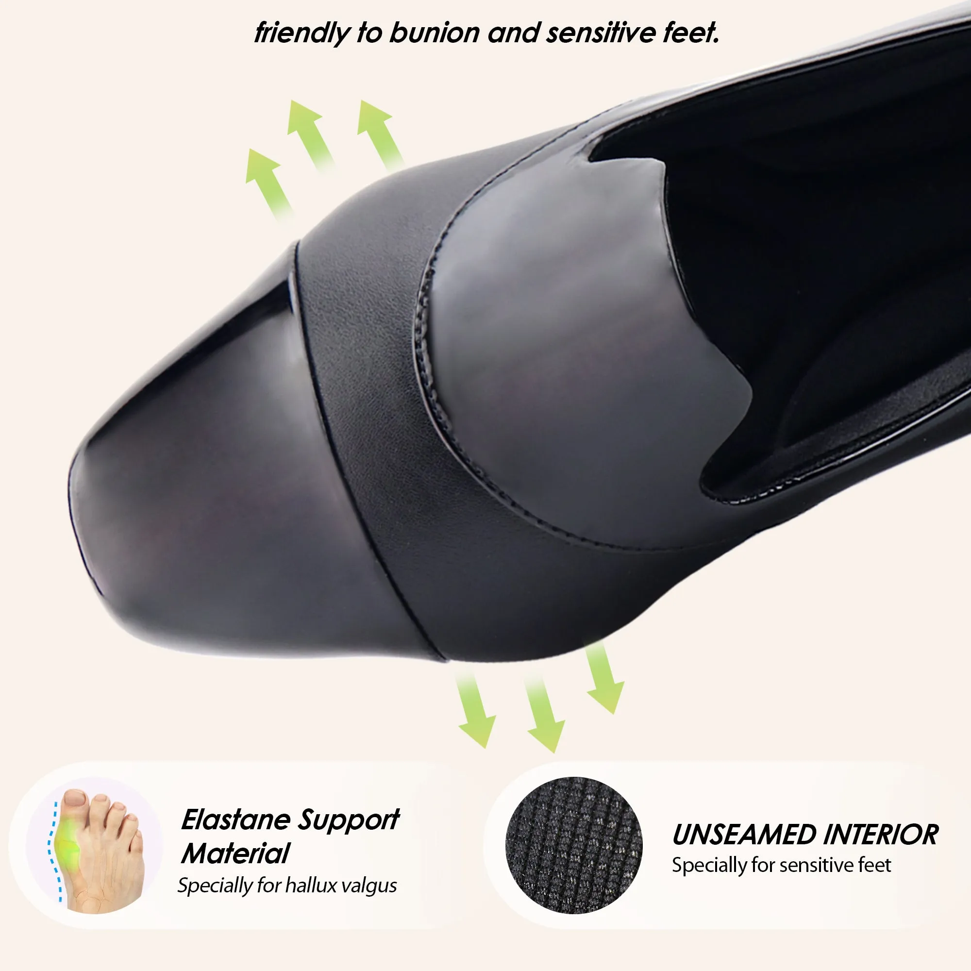 Benassal Office Slip-Ons for Bunions – Women