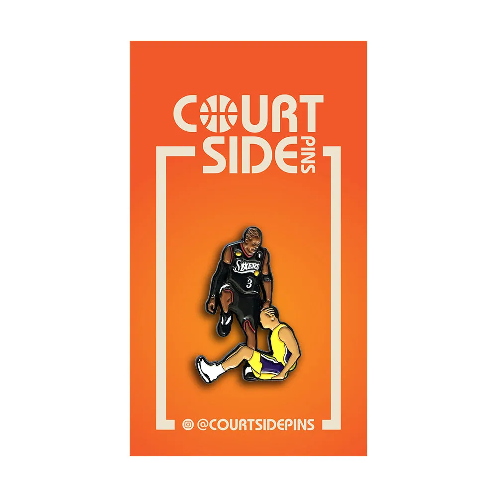Courtside Pins: The Stepover Meme Lapel Enamel Pin
