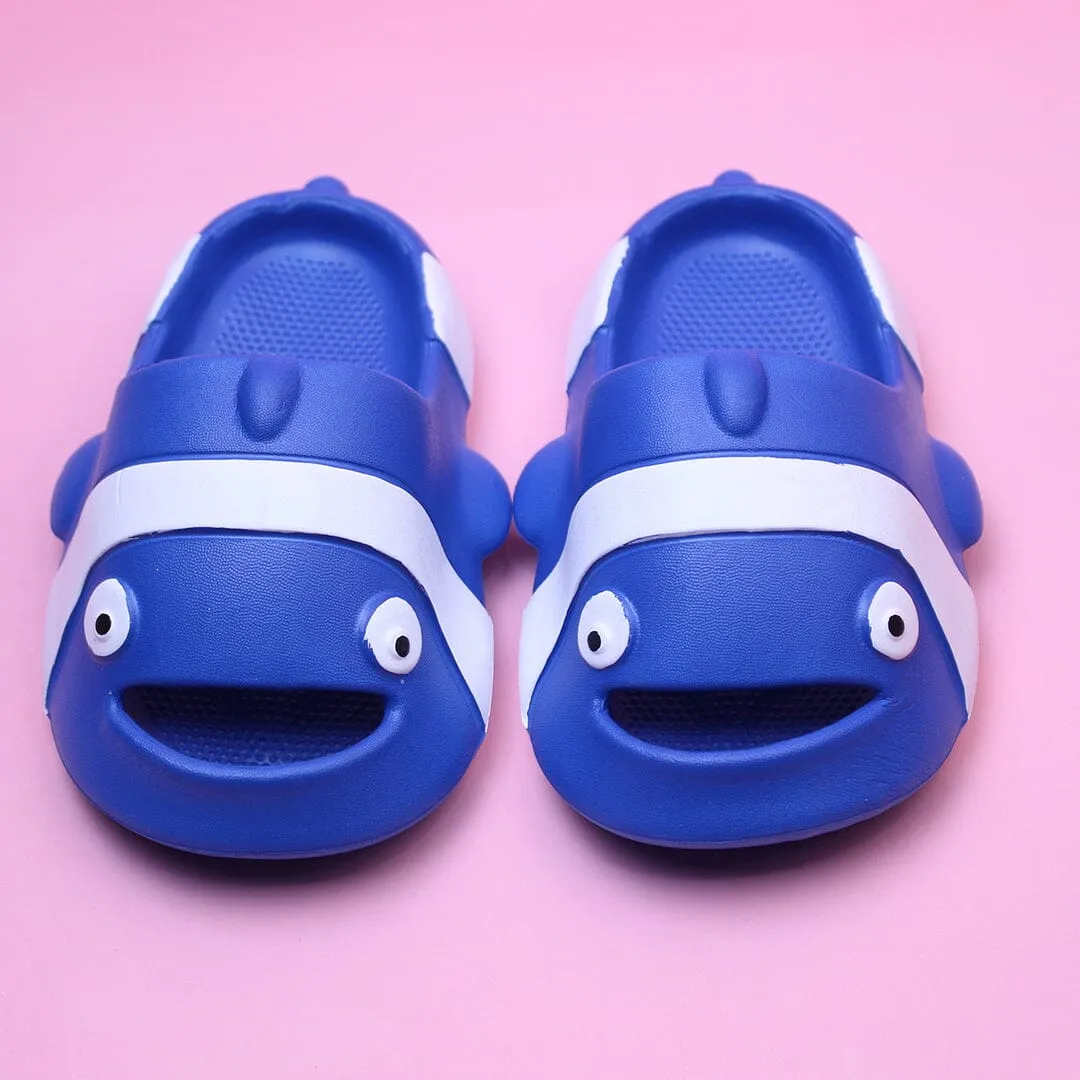 Cute Blue Dolphin Kids Slides