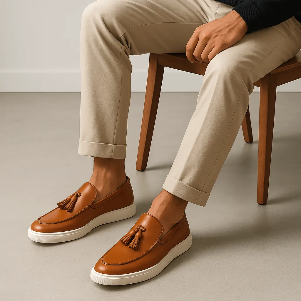Domoir | Tassel Detail Slip-On Loafers
