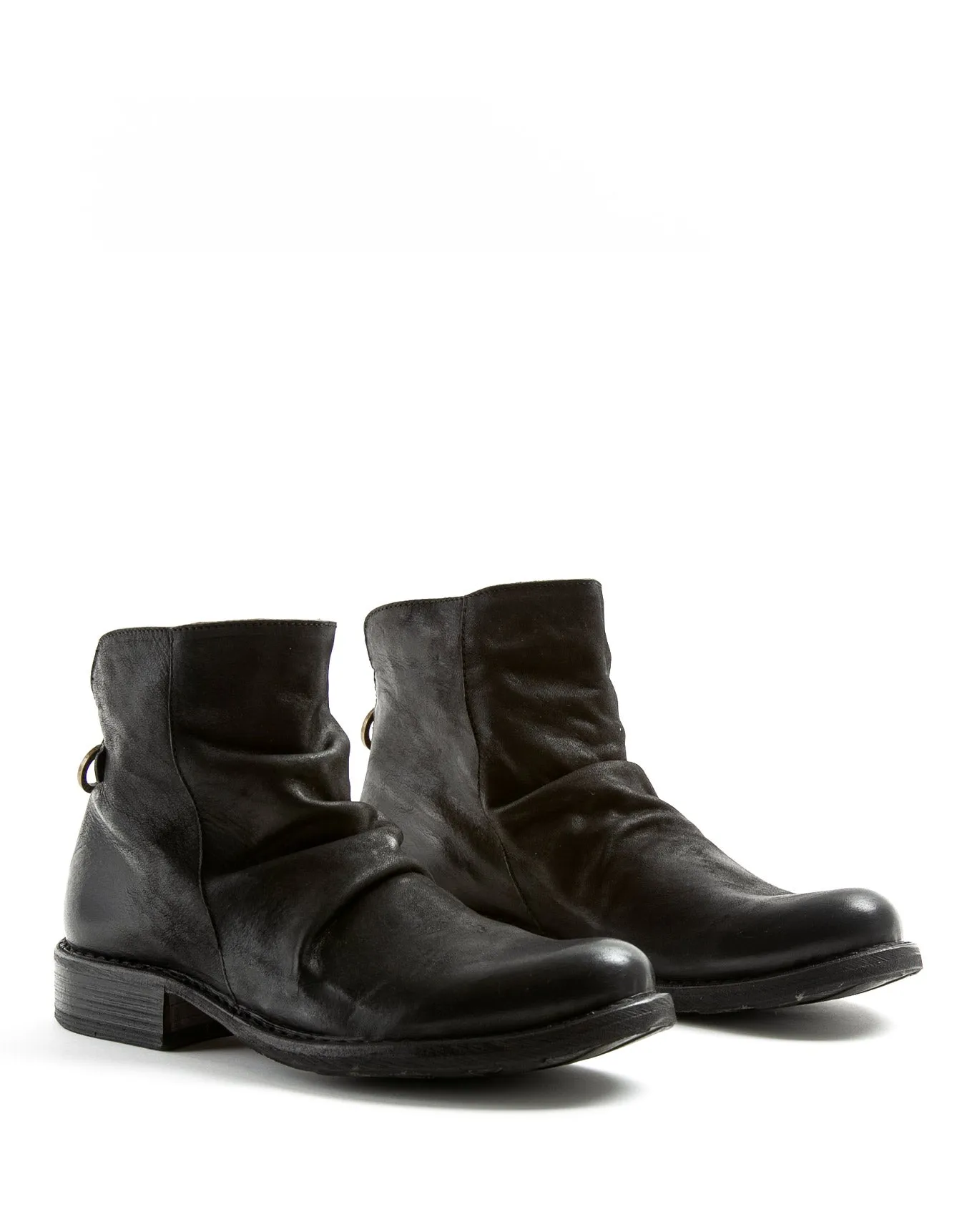 ELINA Black Leather Boots