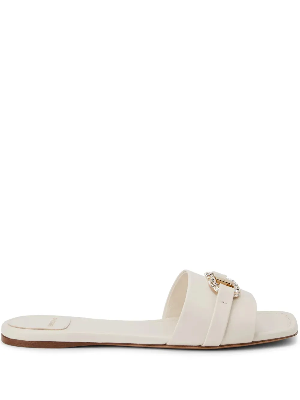 Ferragamo crystal-embellished slides