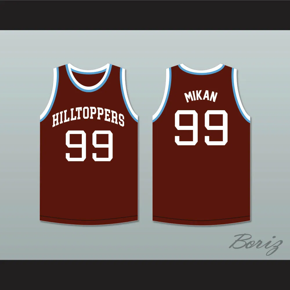 George Mikan 99 Joliet Catholic High School Hilltoppers Brown Basketball Jersey 1