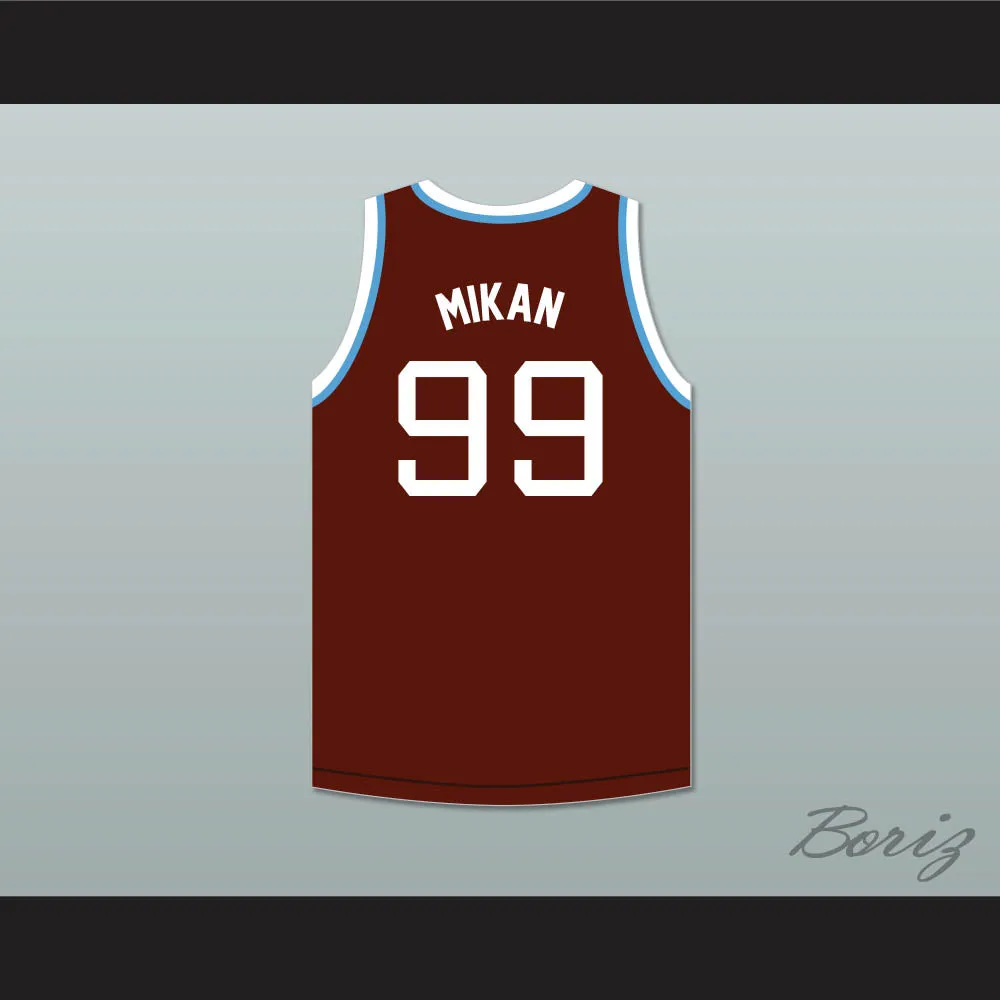 George Mikan 99 Joliet Catholic High School Hilltoppers Brown Basketball Jersey 1