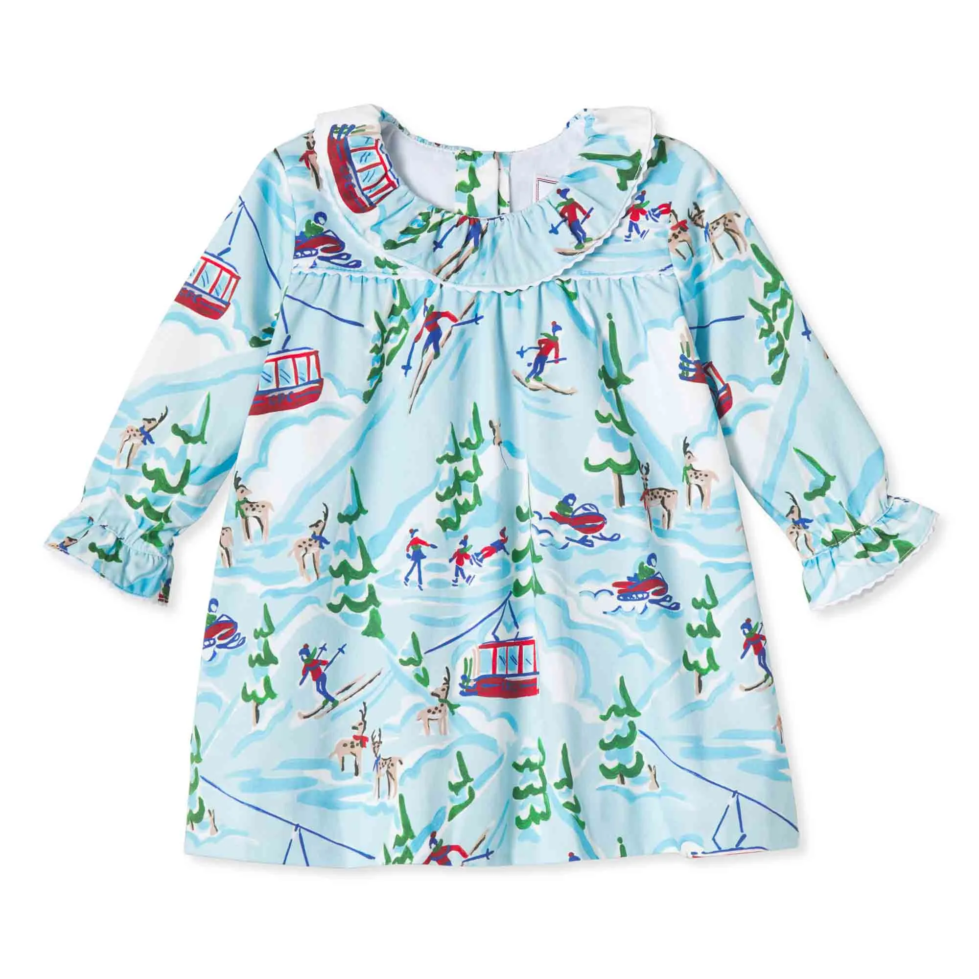 Girls Elsa Dress | Ski Lodge Print