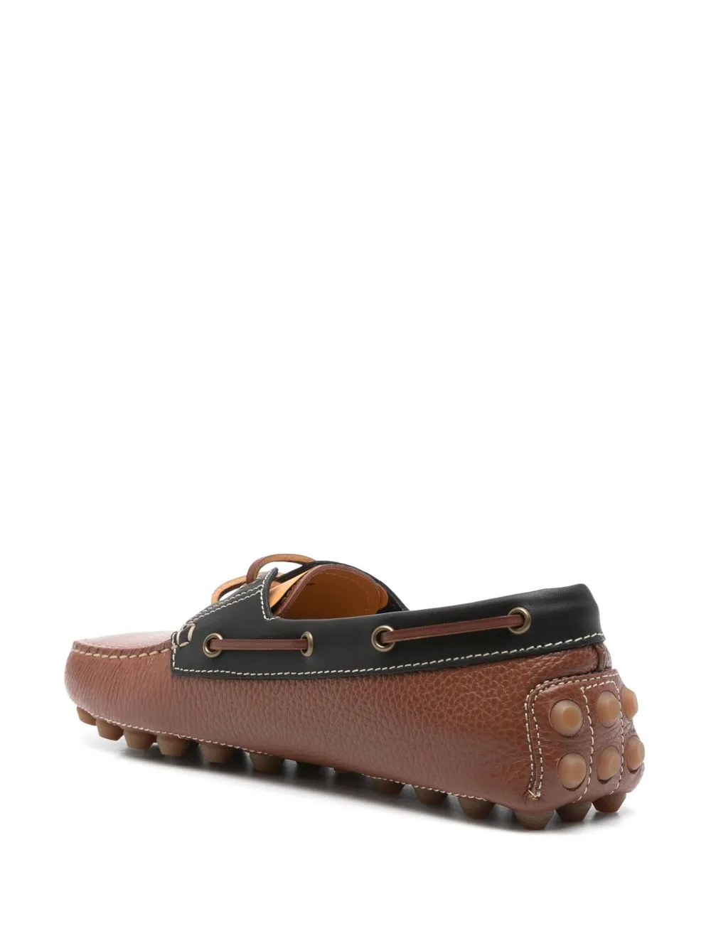 Gommino bubble leather loafers