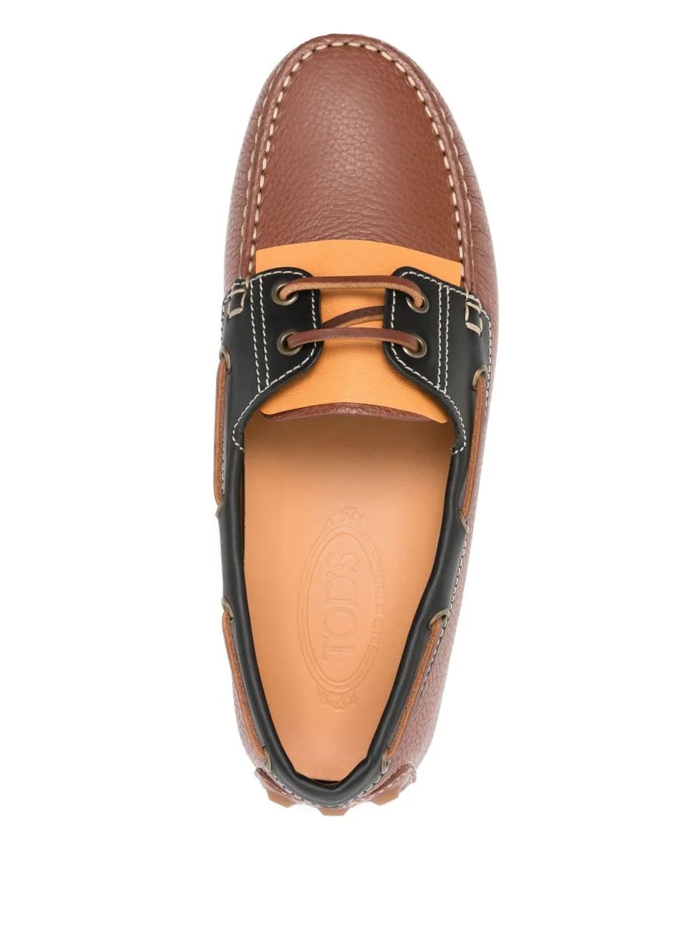 Gommino bubble leather loafers