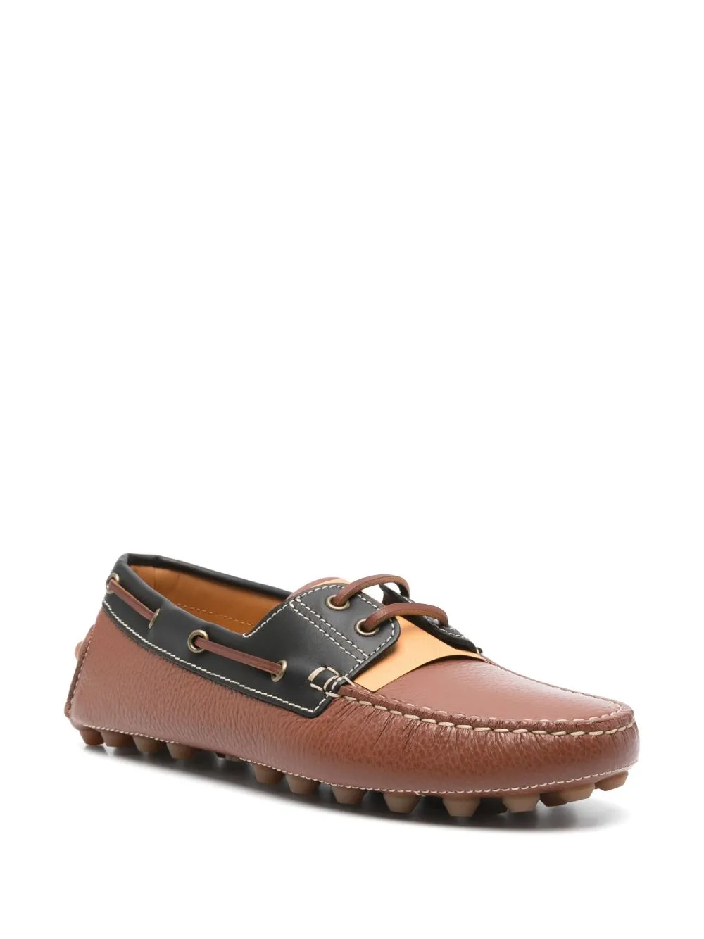 Gommino bubble leather loafers