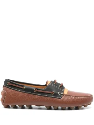 Gommino bubble leather loafers
