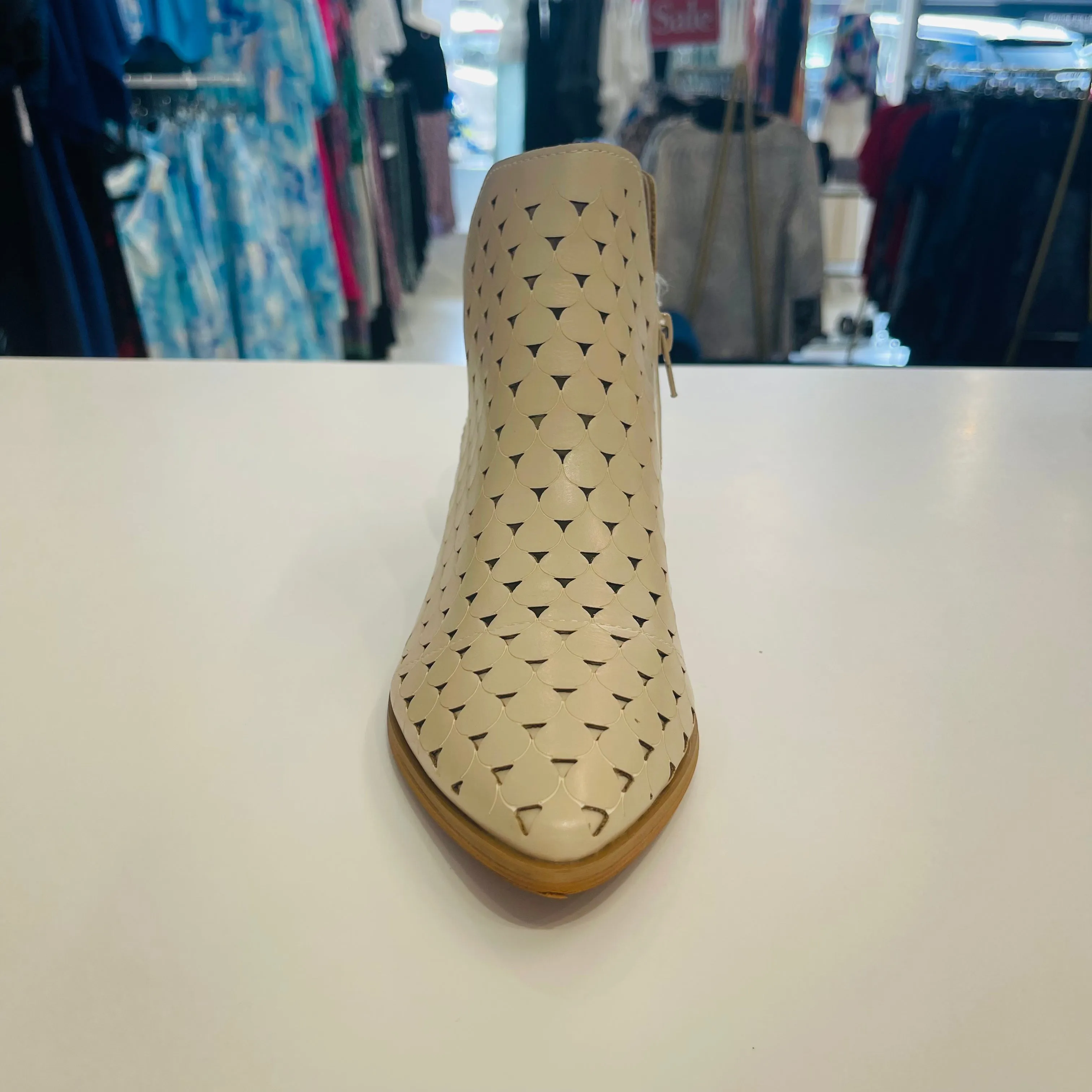 Halo Ankle Boots- Cream