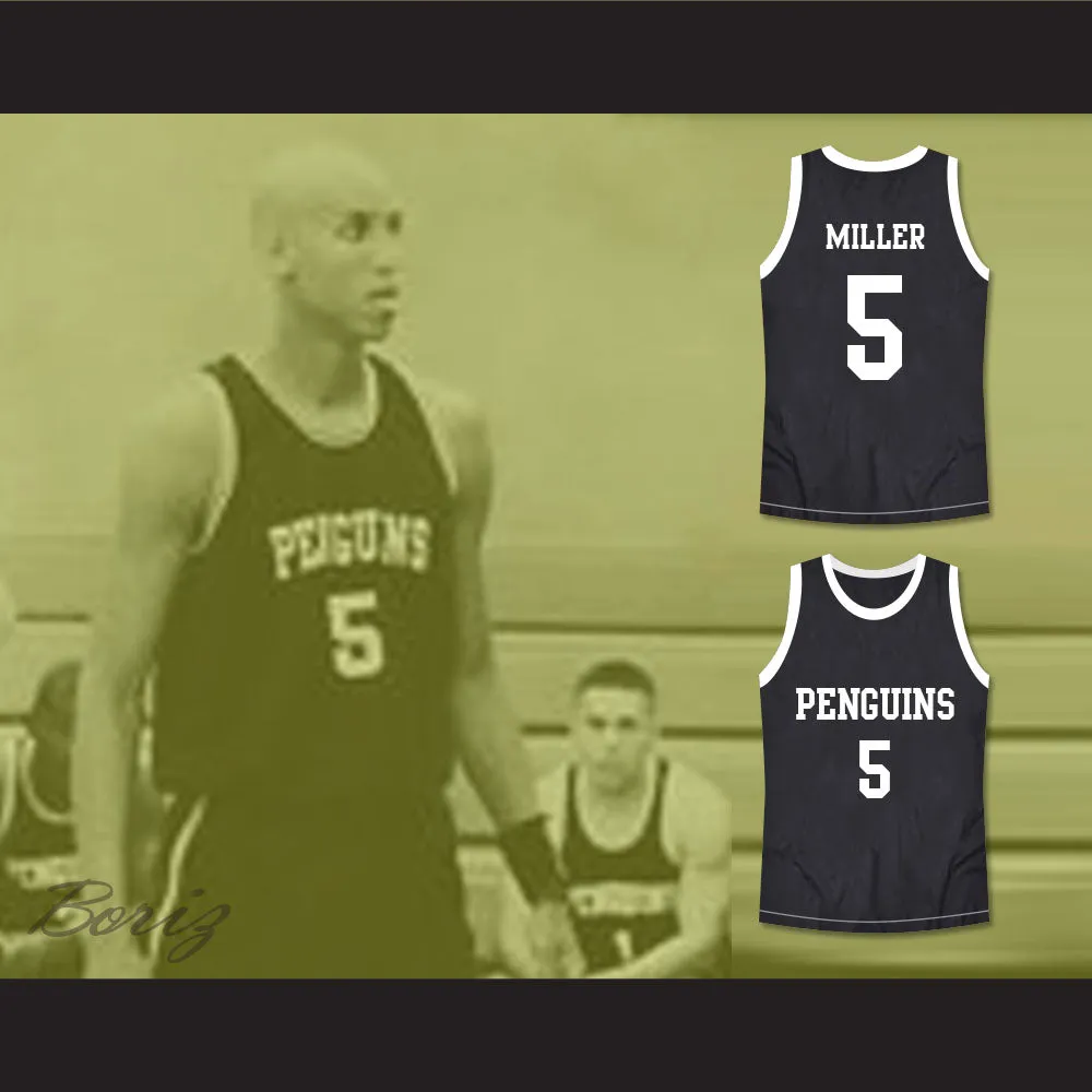 Hangin' with Mr. Cooper Reggie Miller 5 Oakbridge Penguins High School Basketball Jersey