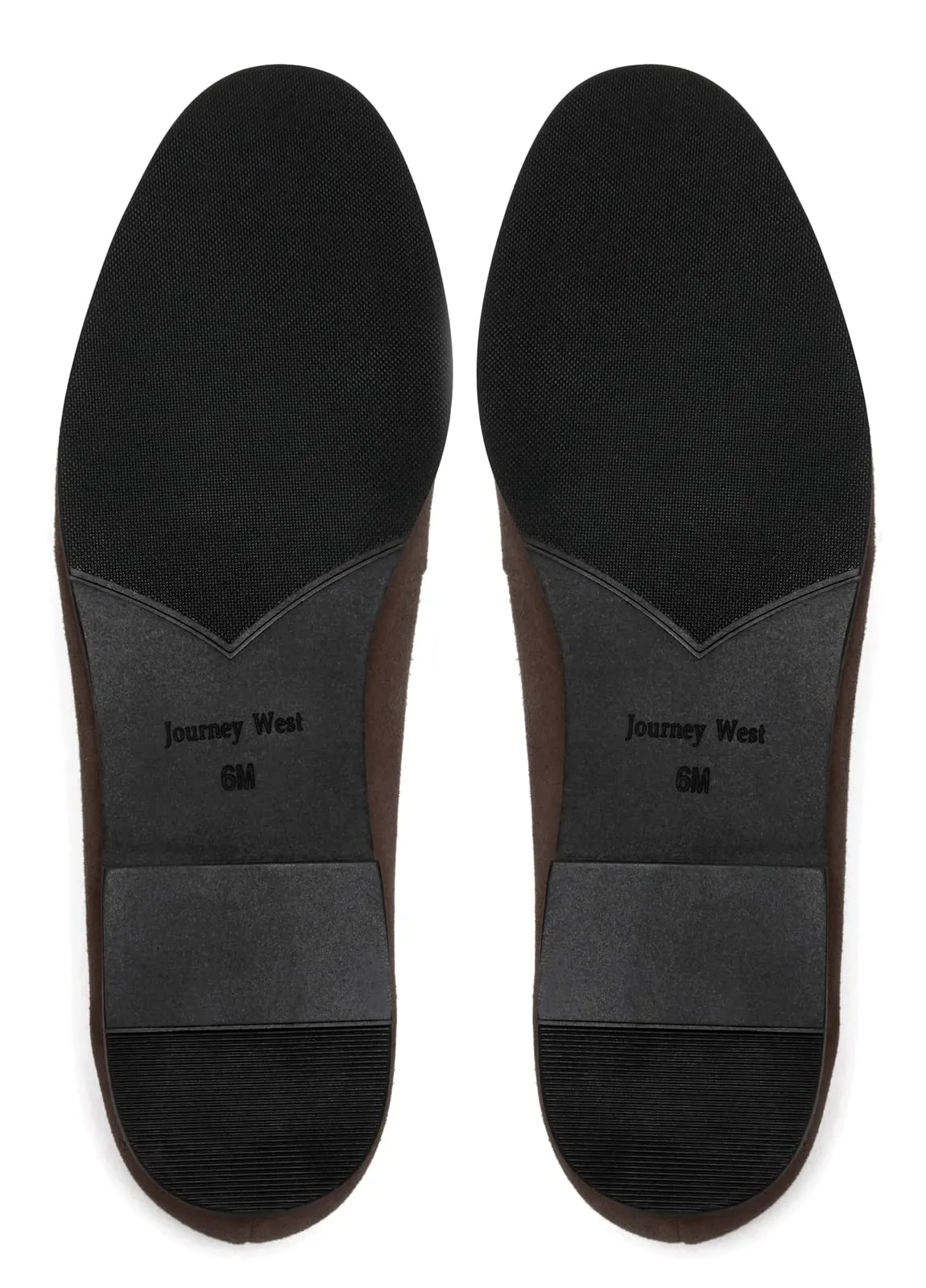 Journey West Suede Tassel Loafer for Women Slip-on Belgian Penny Loafers Shoes for Women Coffee US 8