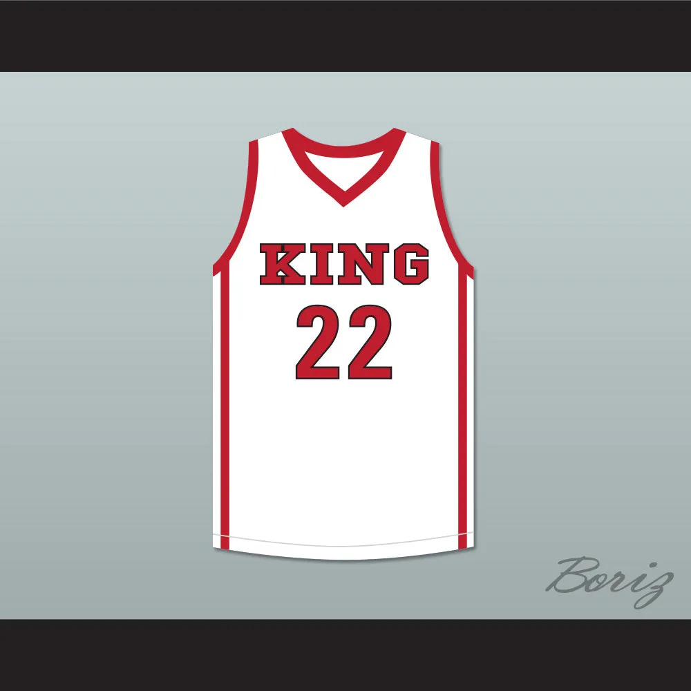 Kawhi Leonard 22 Martin Luther King High School Wolves White Basketball Jersey 2