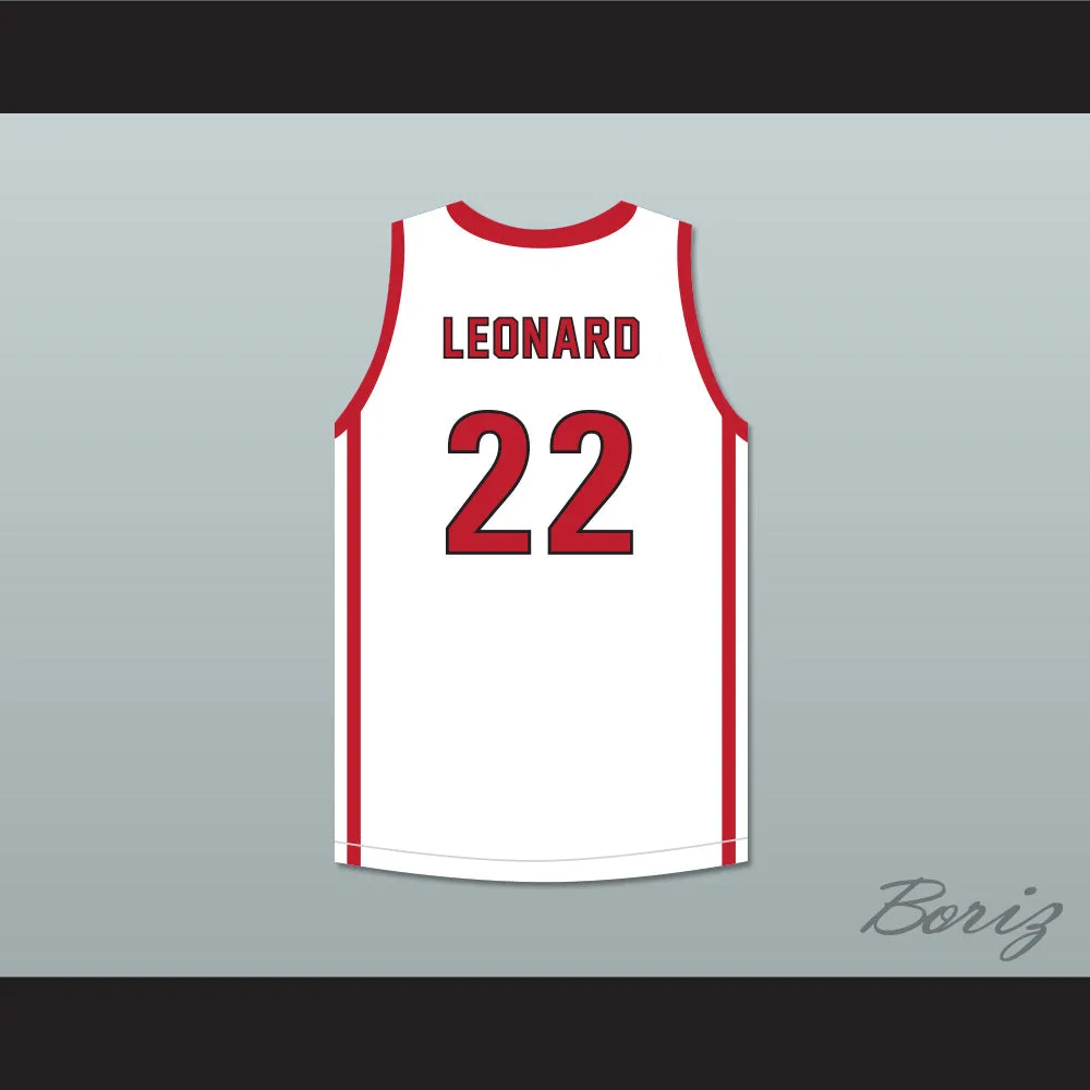 Kawhi Leonard 22 Martin Luther King High School Wolves White Basketball Jersey 2