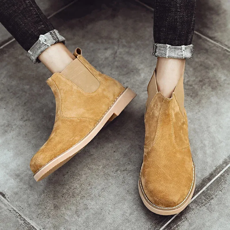 Leather Ankle Boots for Men