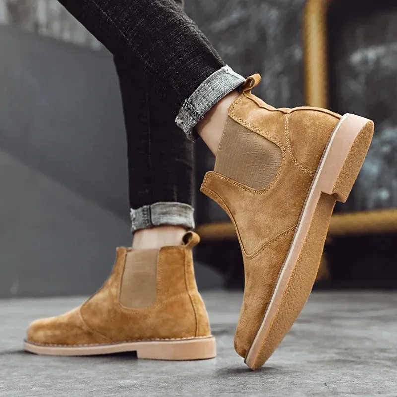 Leather Ankle Boots for Men