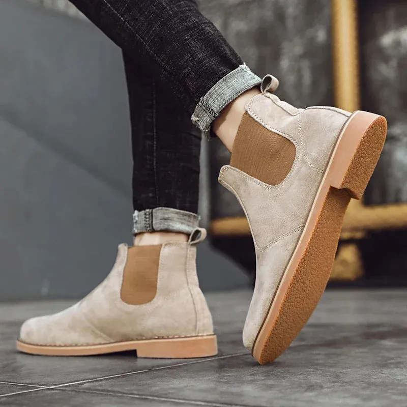 Leather Ankle Boots for Men