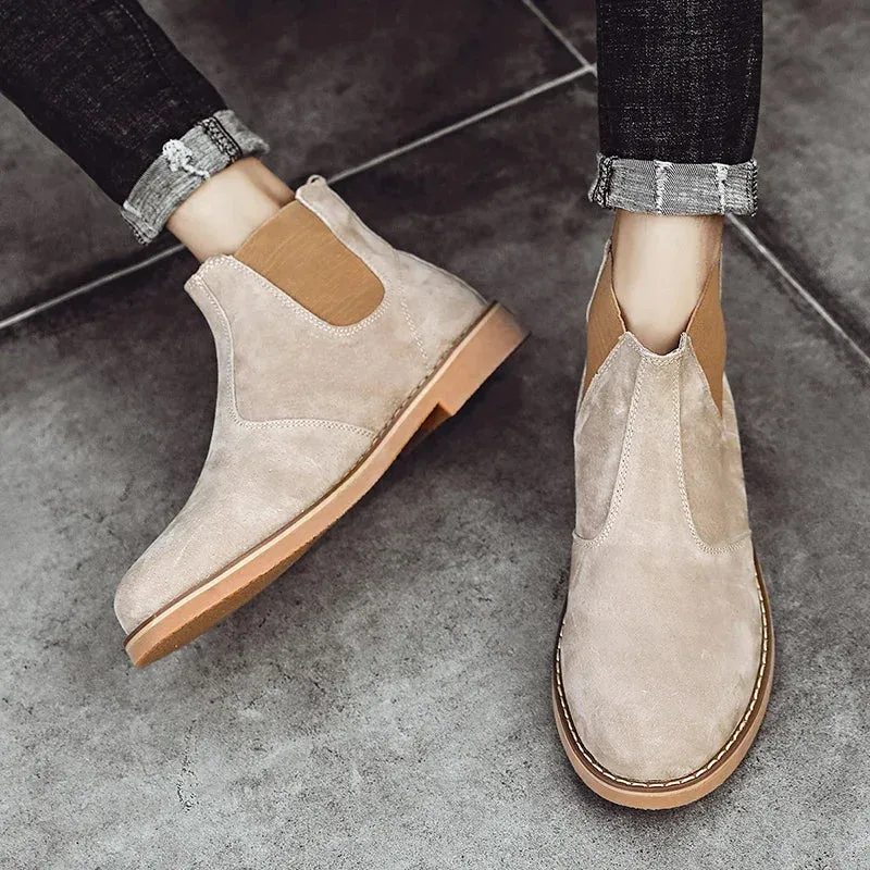 Leather Ankle Boots for Men