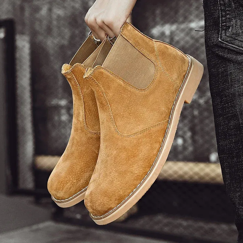 Leather Ankle Boots for Men