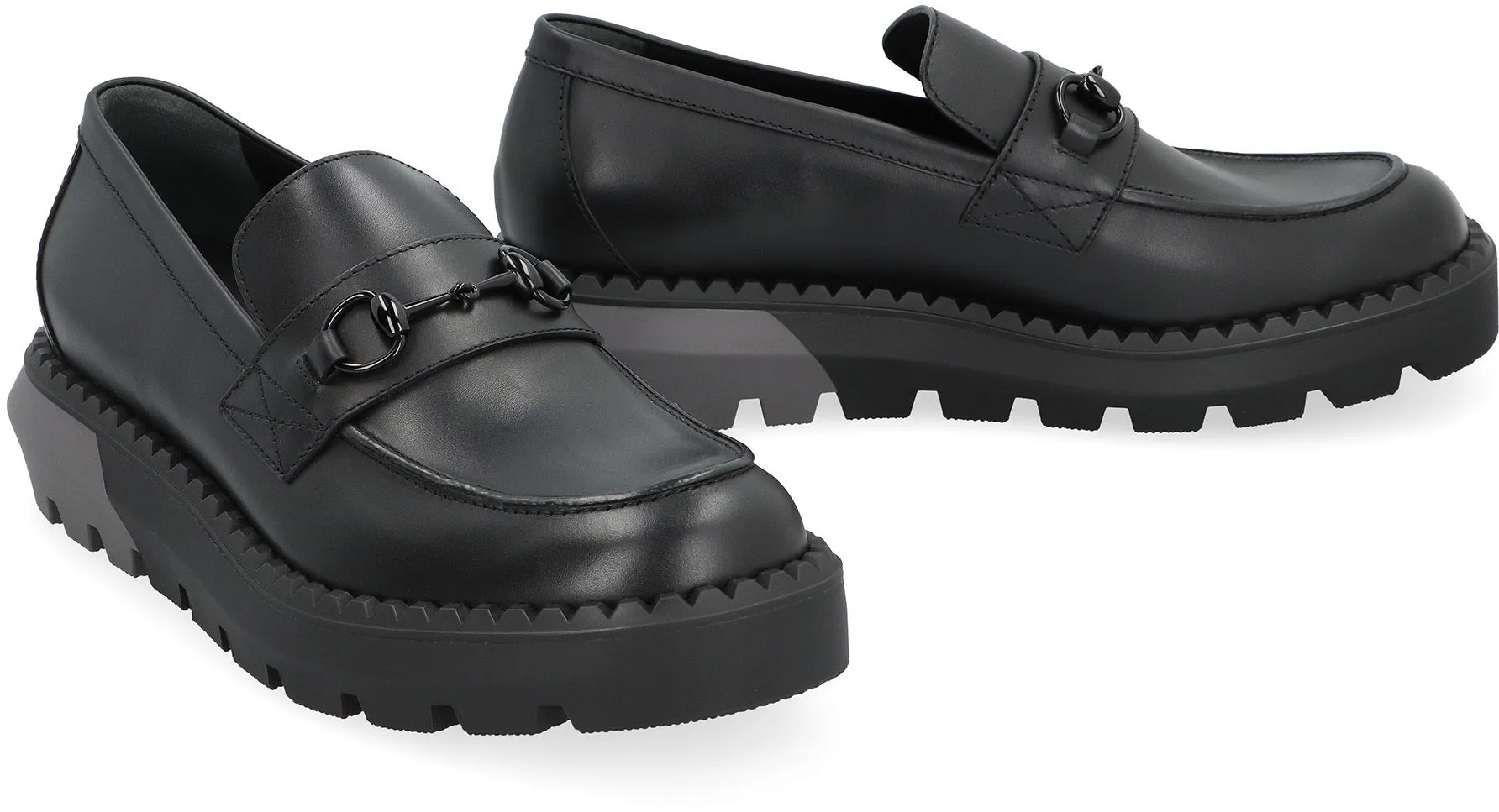 Leather loafers