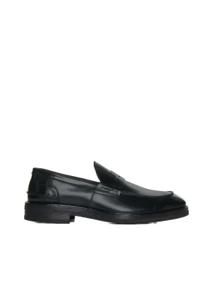 Leather penny loafers