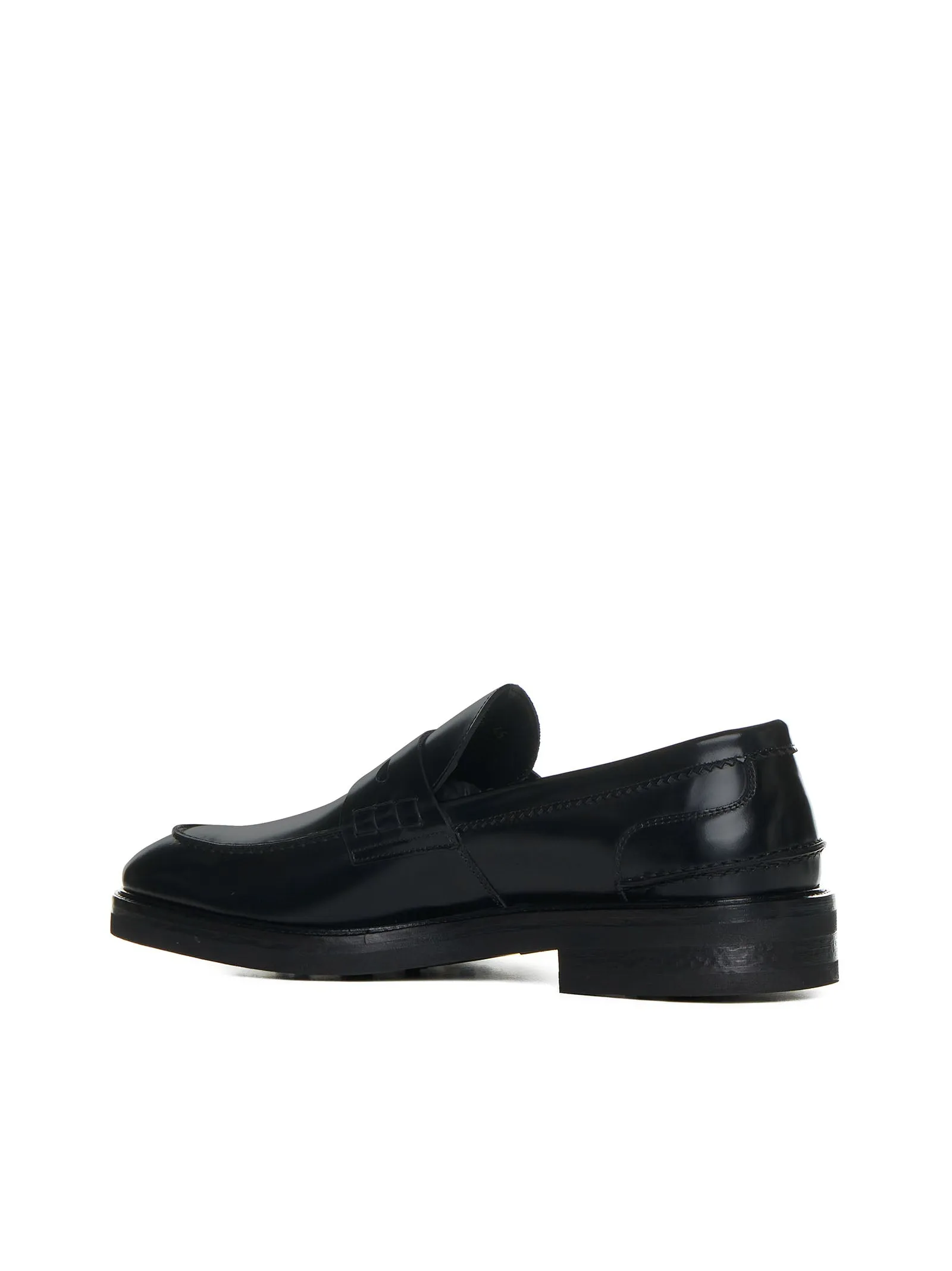 Leather penny loafers