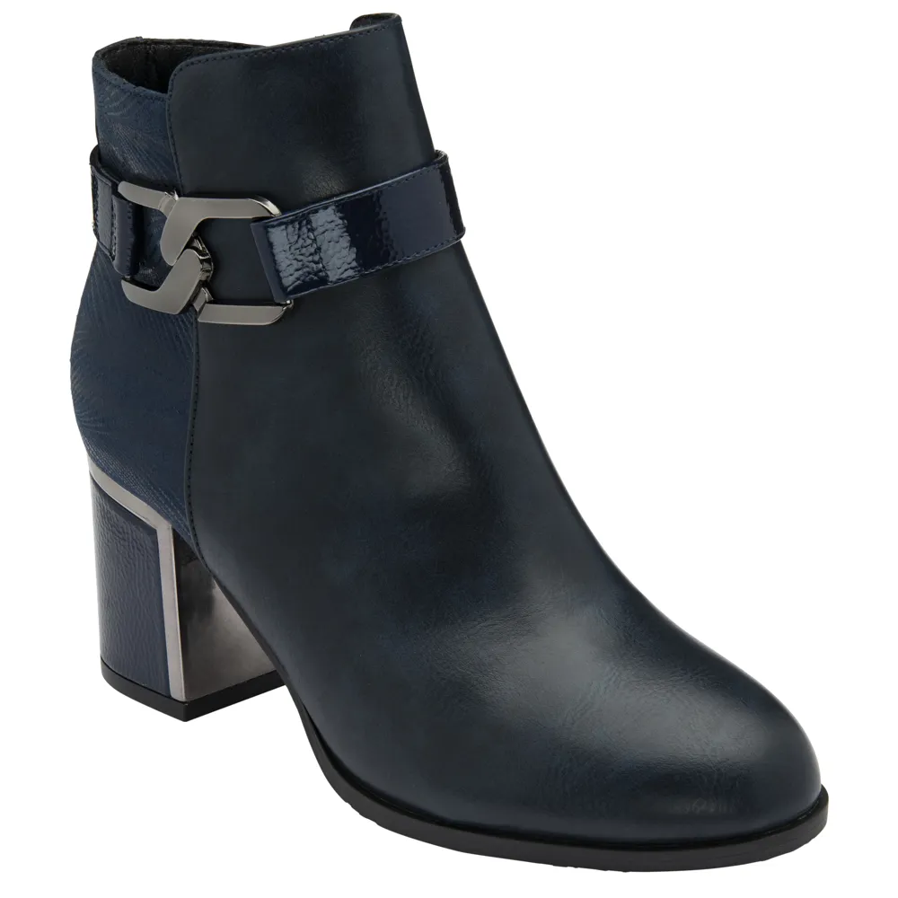 Lotus Adelaide Navy Ankle Boots
