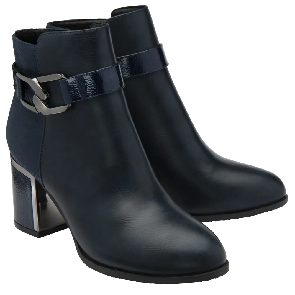 Lotus Adelaide Navy Ankle Boots