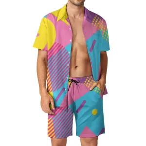 LOUD 90s Wallpaper Print Leisure Beach Suit
