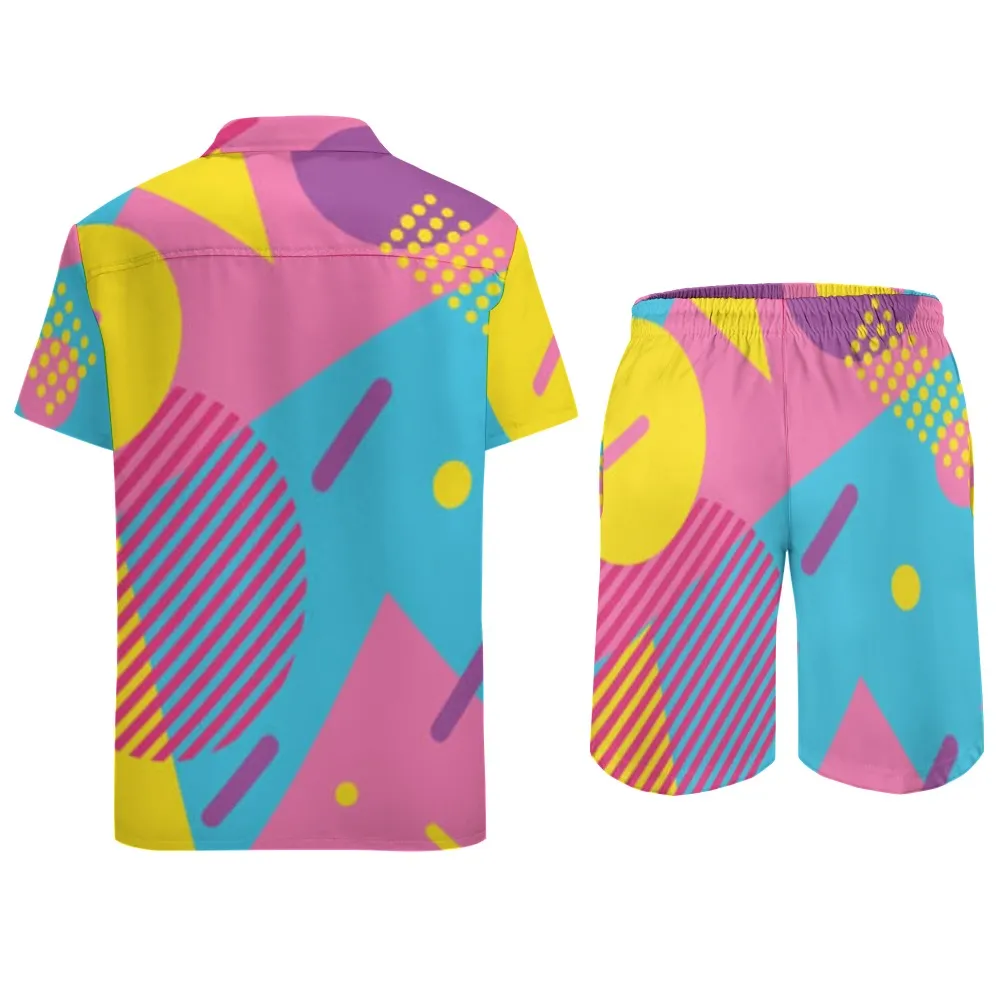 LOUD 90s Wallpaper Print Leisure Beach Suit