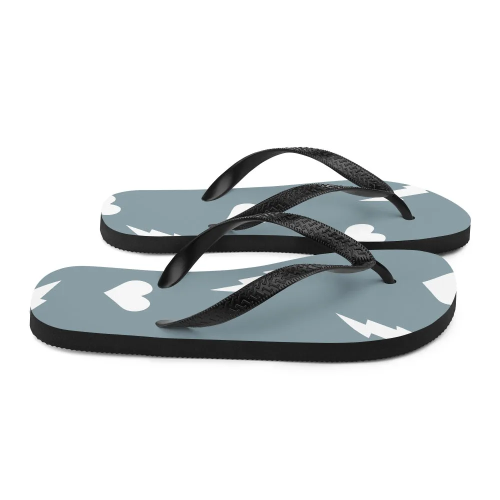 Love and Thunder - Inspired By Taylor Swift - Sustainably Made Flip-Flops