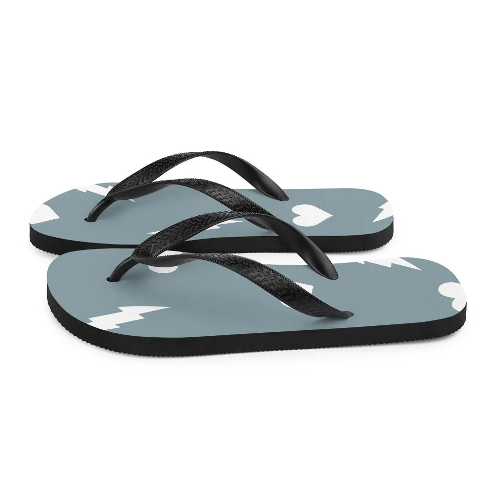 Love and Thunder - Inspired By Taylor Swift - Sustainably Made Flip-Flops