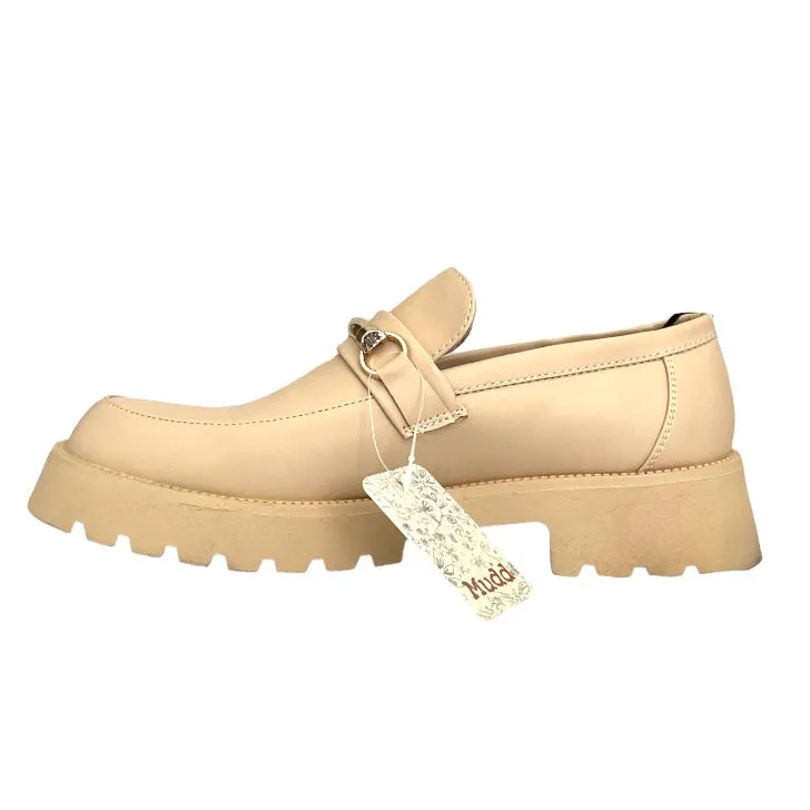 MELERI Women's Lug Sole Slip On Loafers