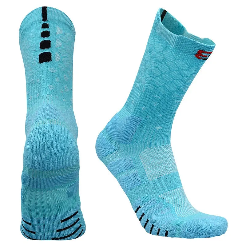 Men Thickened Elite Basketball Socks - Cycling, Running, Outdoor Sports