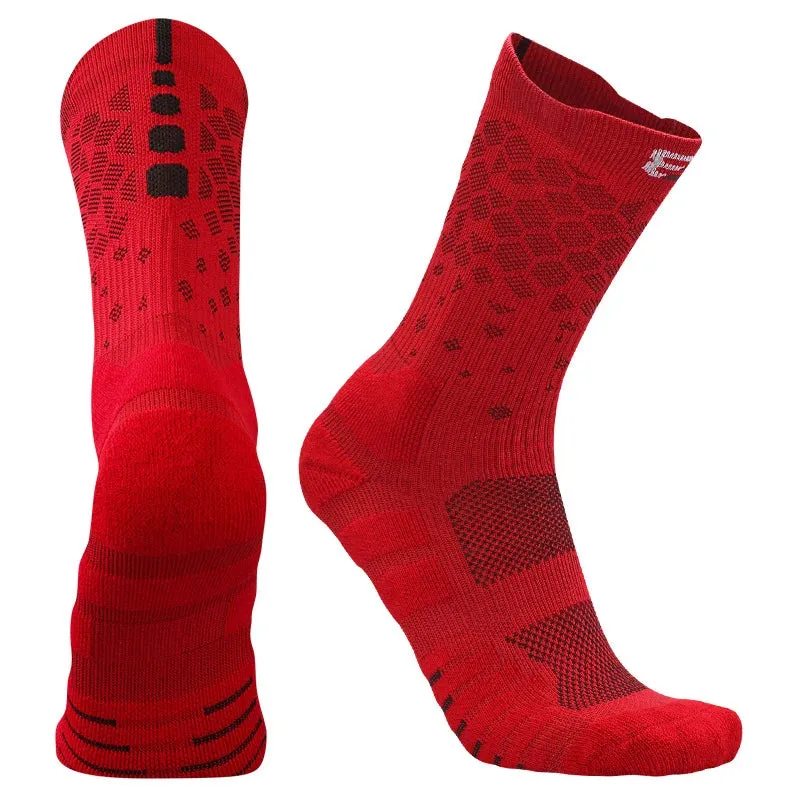 Men Thickened Elite Basketball Socks - Cycling, Running, Outdoor Sports