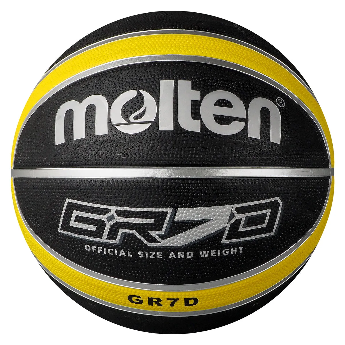 Molten BGR7 Basketball (Black/Yellow) (Size 7)