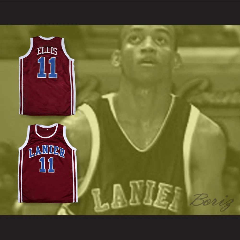 Monta Ellis 11 Lanier High School Bulldogs Maroon Basketball Jersey