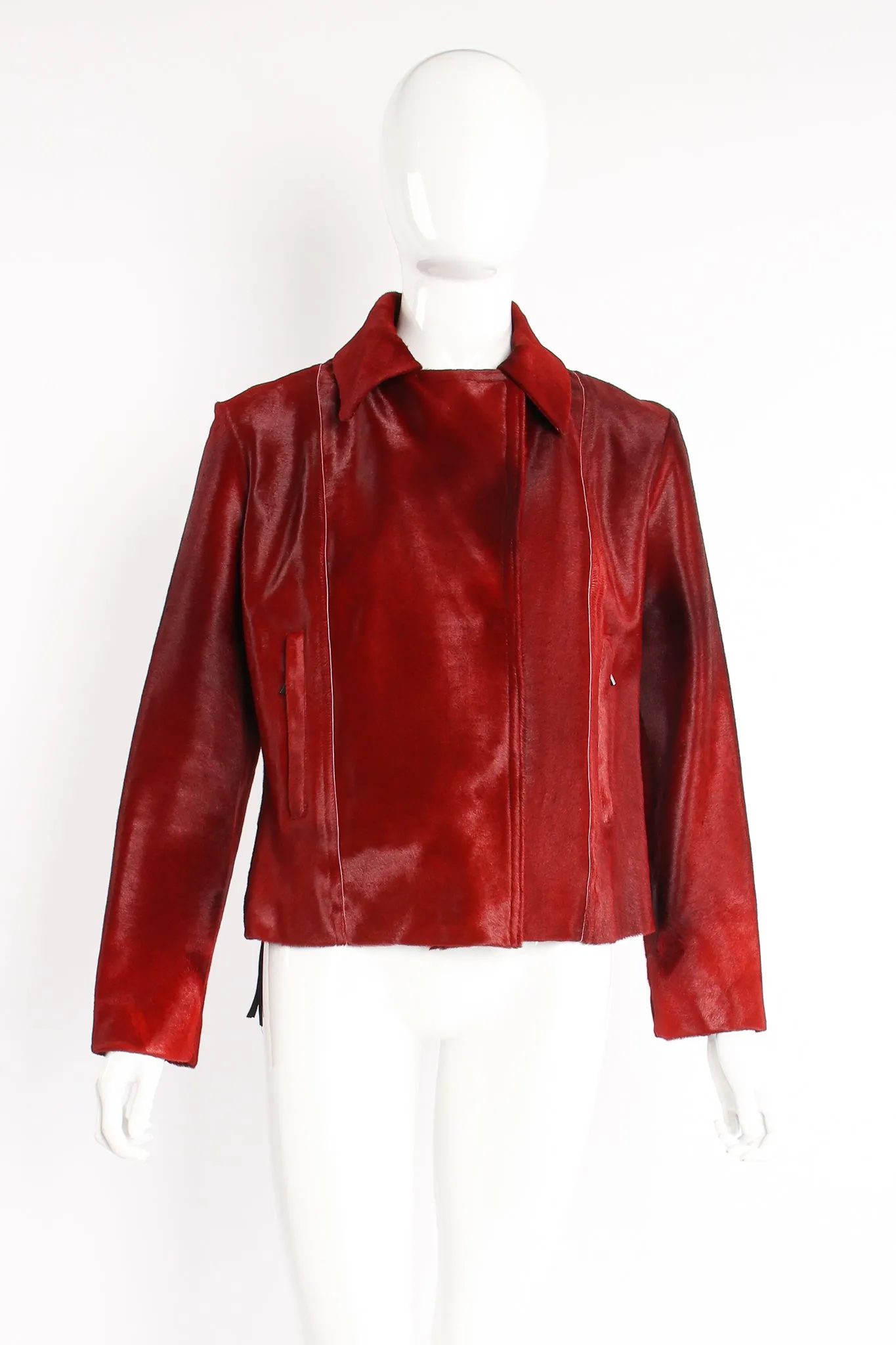 Pony Hair Collar Jacket