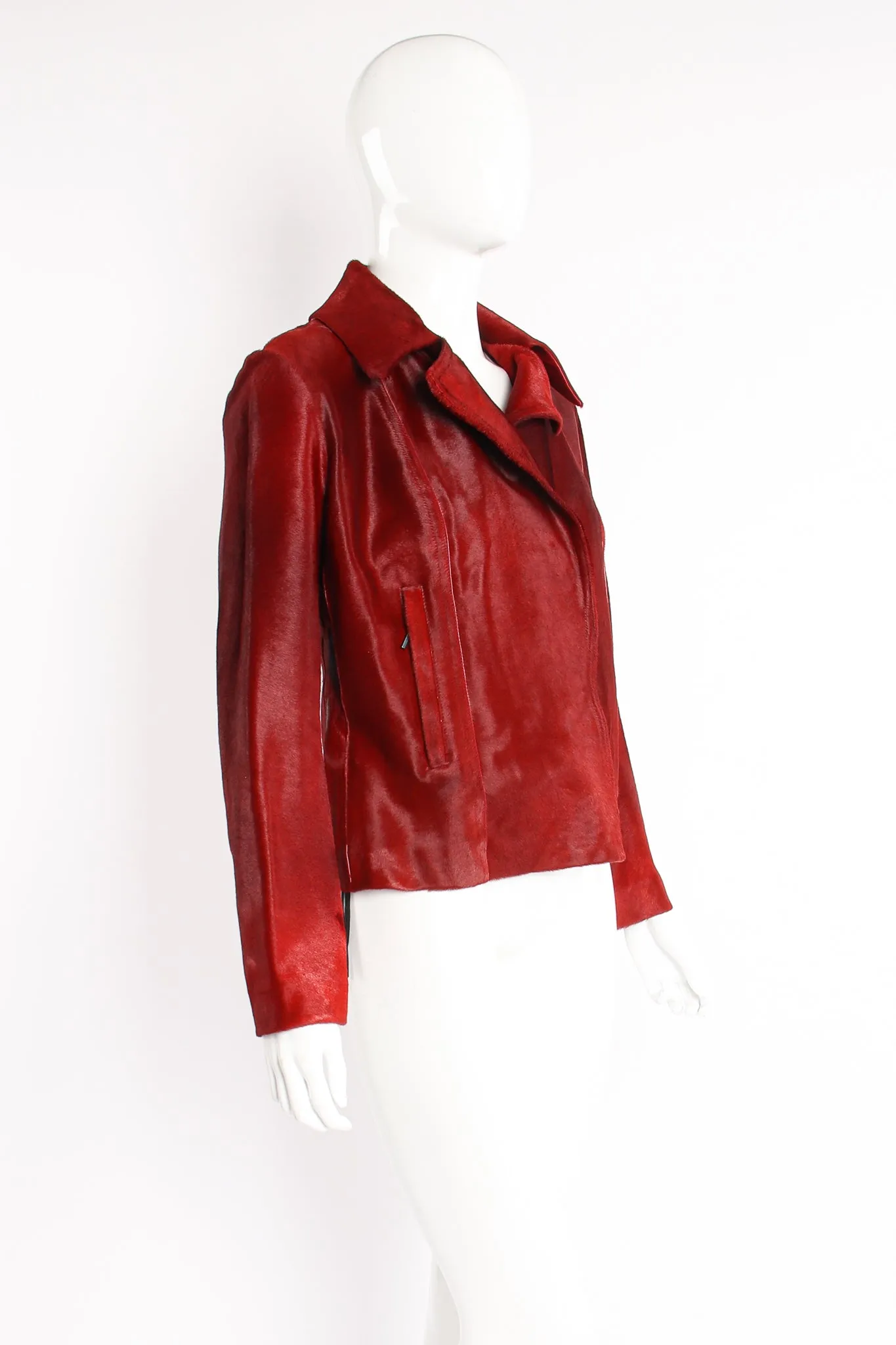 Pony Hair Collar Jacket