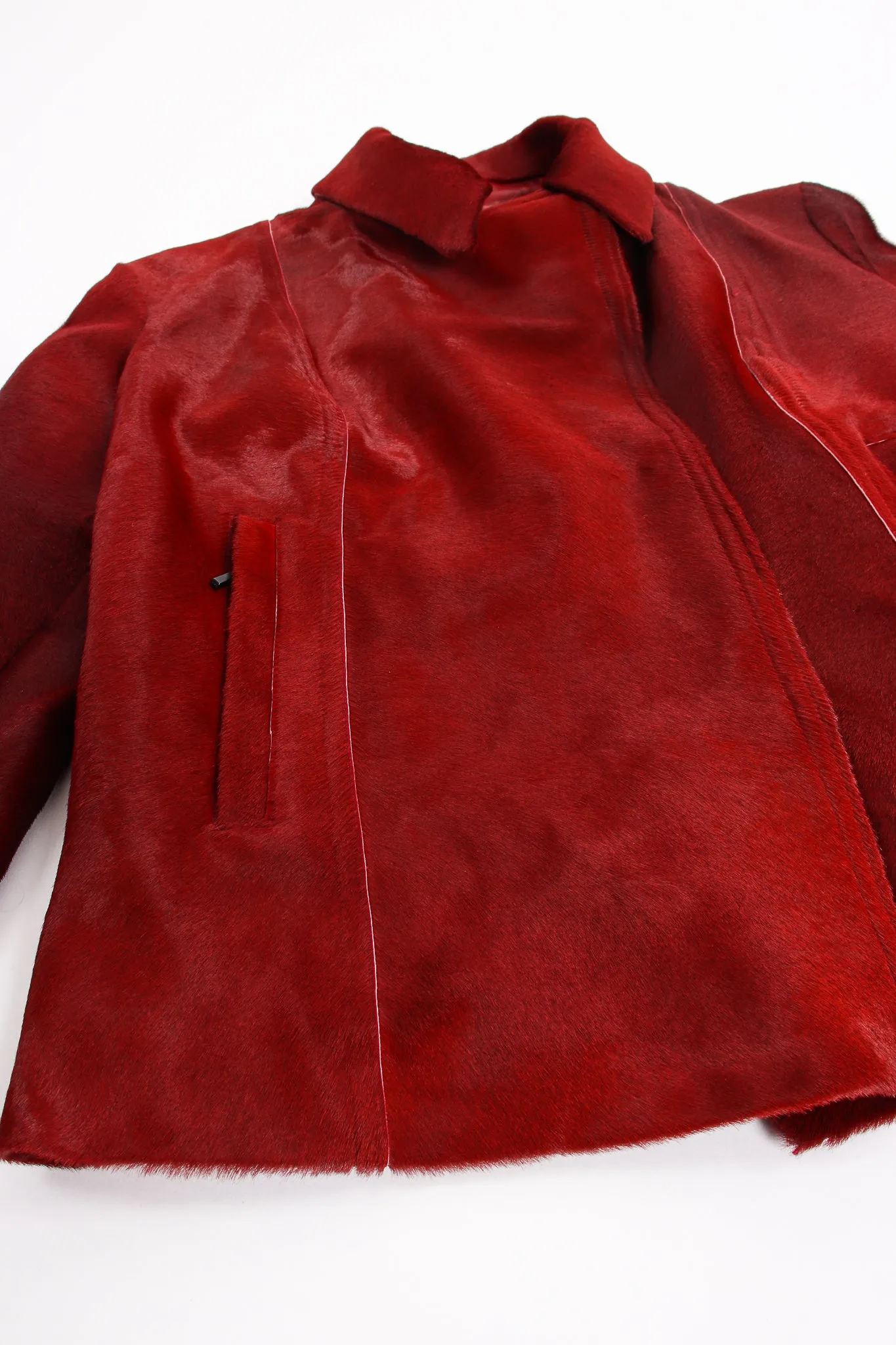 Pony Hair Collar Jacket