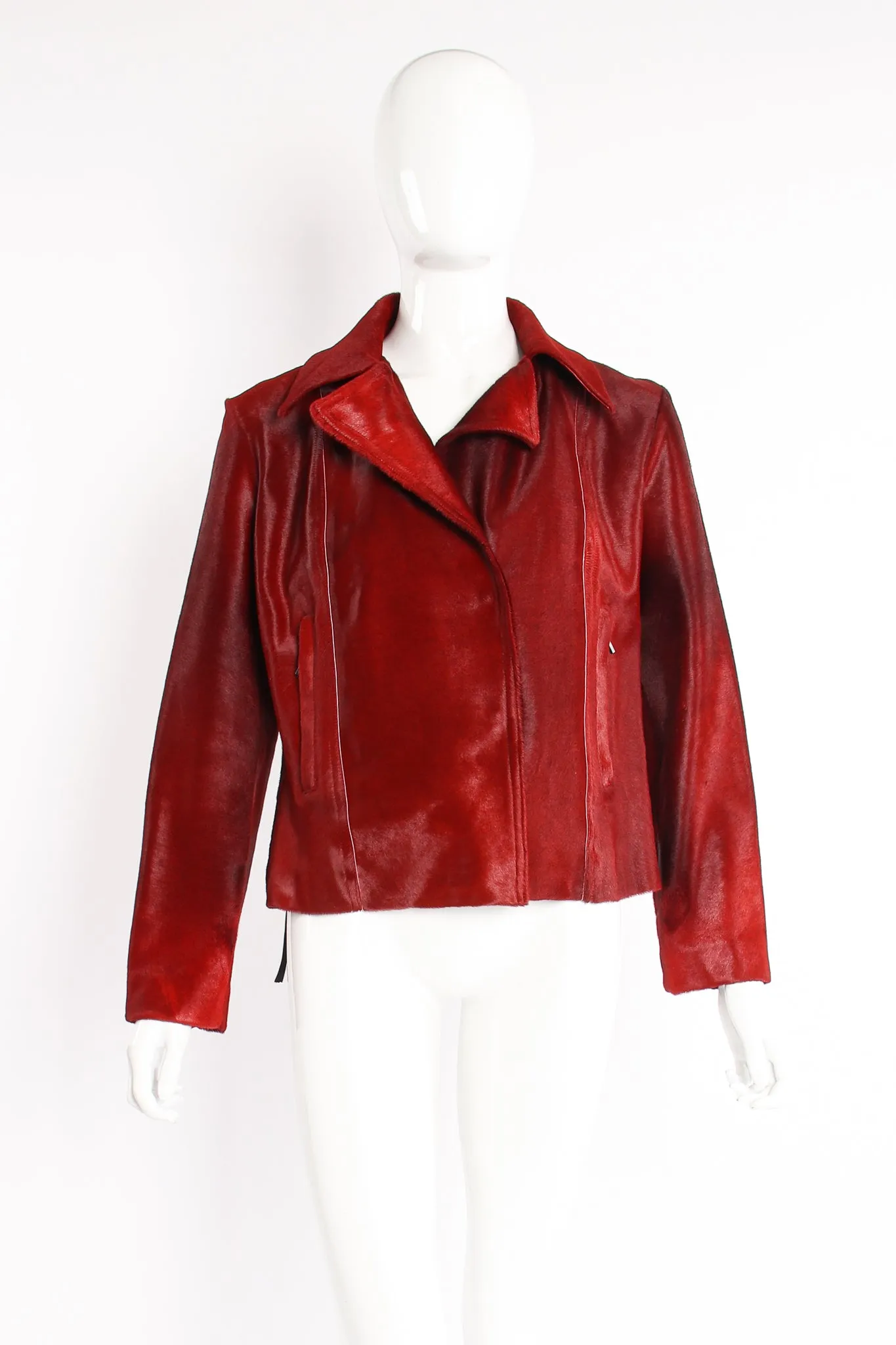 Pony Hair Collar Jacket