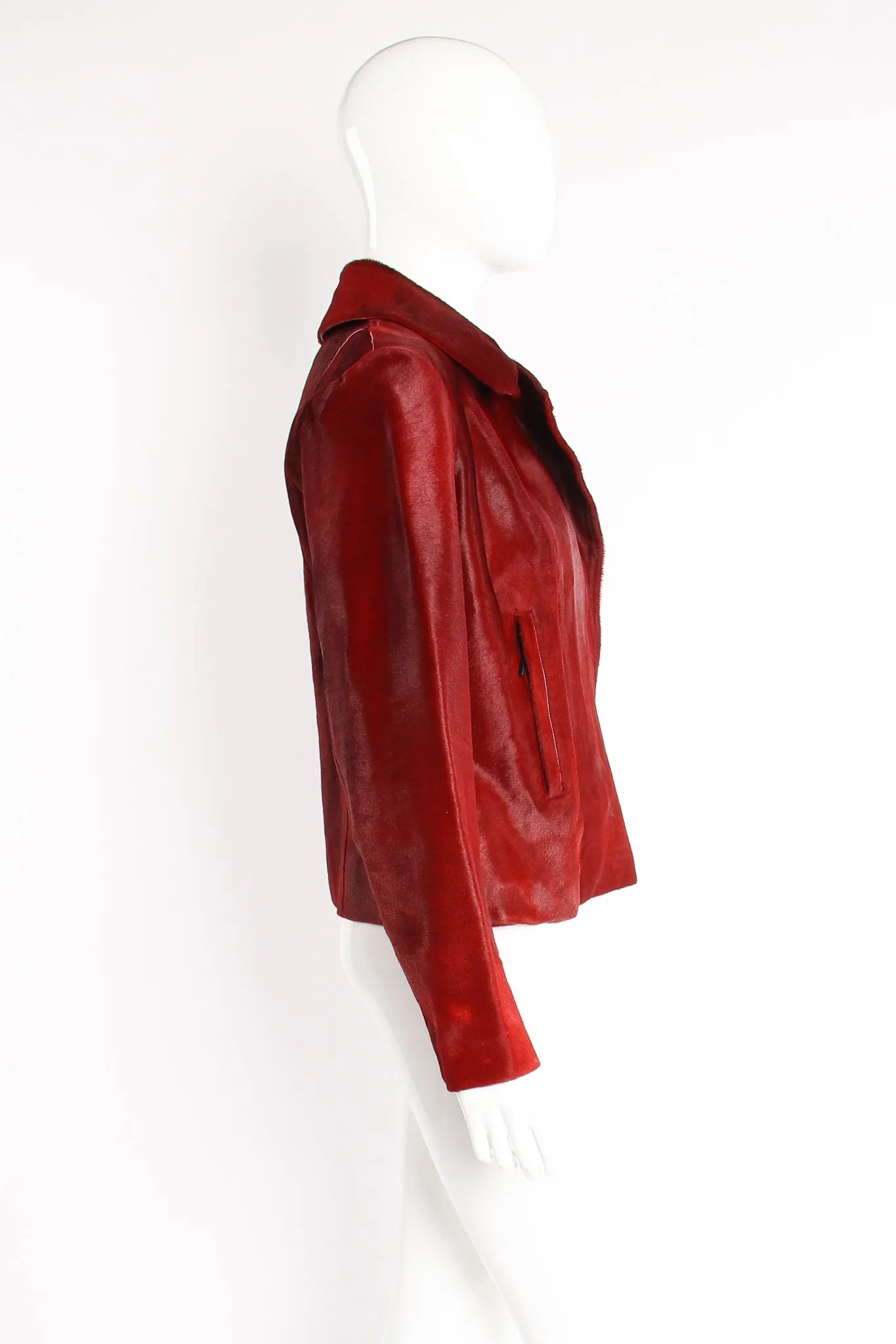 Pony Hair Collar Jacket