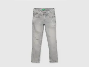 Printed Clean Look Slim-Fit Jeans