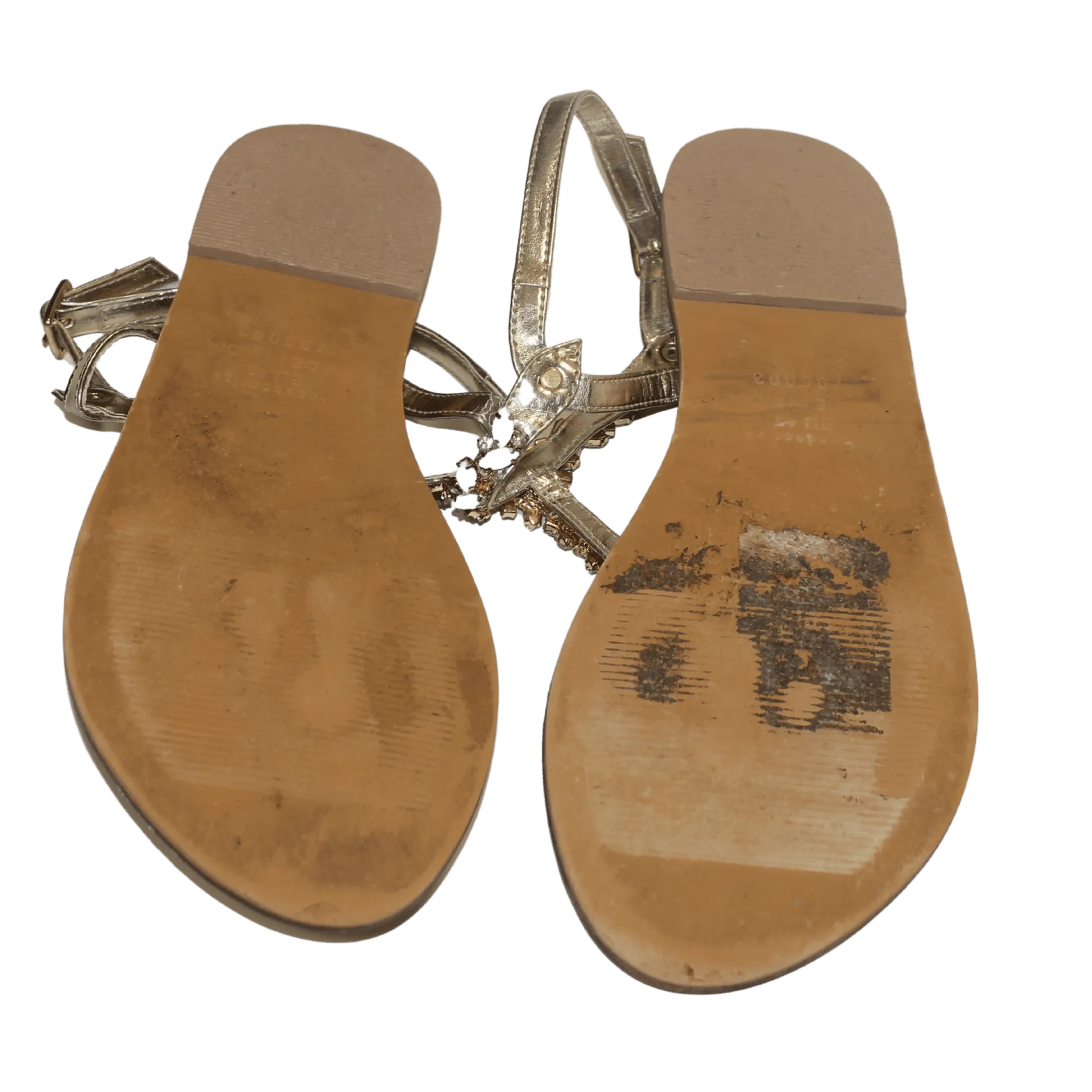 Rose Gold Jewel Sandals