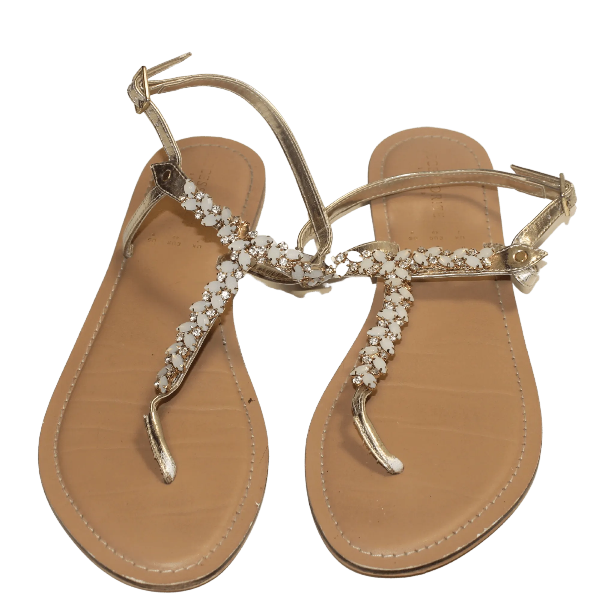 Rose Gold Jewel Sandals