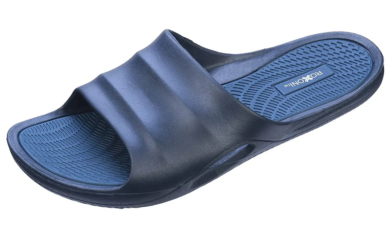 Roxoni Men's Comfort Open Toe Slide Sandals, Anti Skid Rubber Sole, -sizes 8 to 13 -style #1245